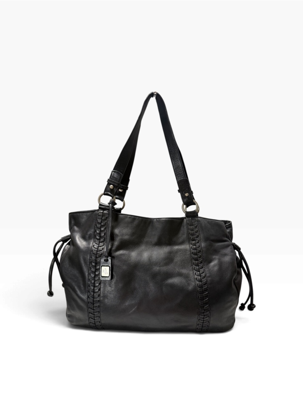 Lauren Ralph Lauren black leather bag